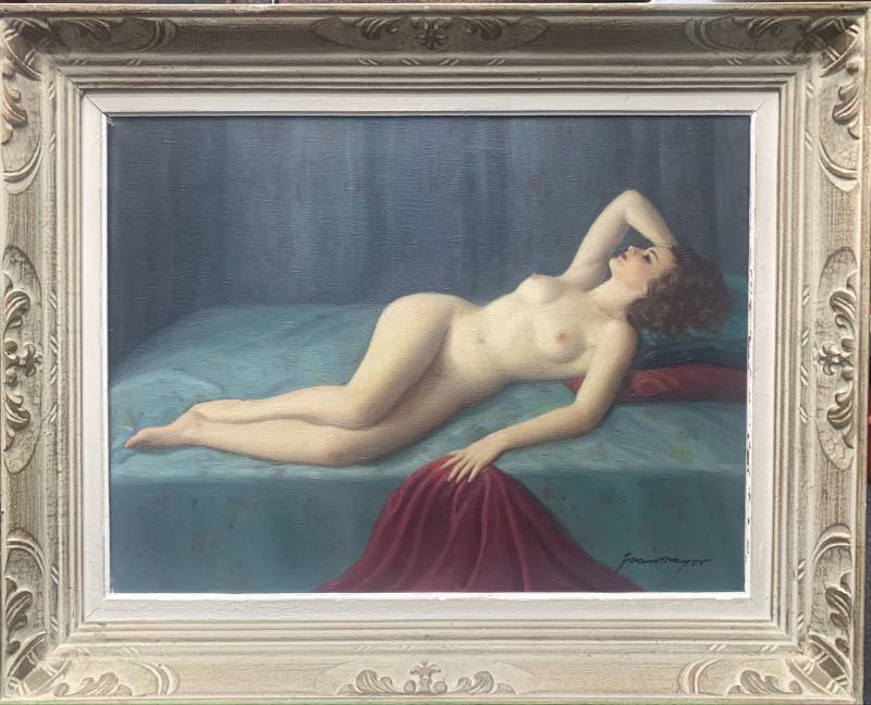 Joan Mayor - Brune sensuelle sur son lit